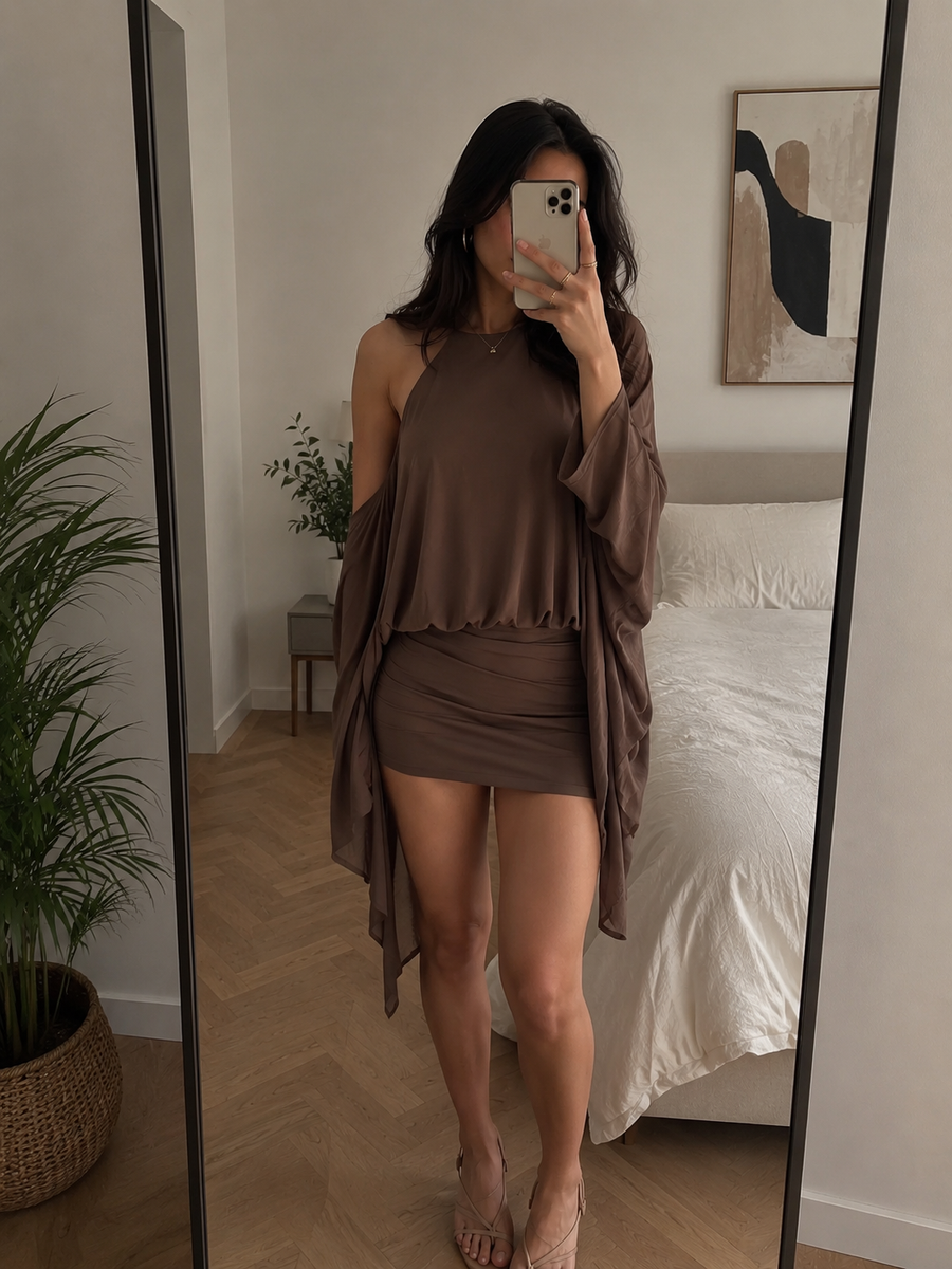 Get 50% Off Today, Butterfly Back Mini Dress 💕